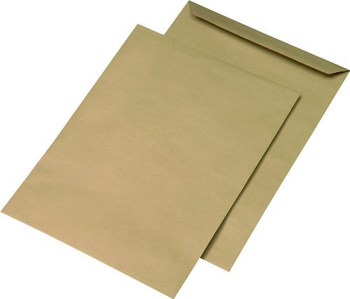 MAILmedia 301017 Versandtaschen E4 naßklebend, ohne Fenster, braun