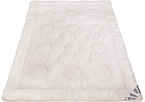 franknatur - Bettdecke Sommer Merino Schurwolle Baumwolle KBA Bio Nadia 200x200