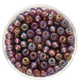 GLOREX 6 4645 589 Rocailles 4,5 mm,17 g, Glas, Mehrfarbig, 4 x 4 x 1.5 cm