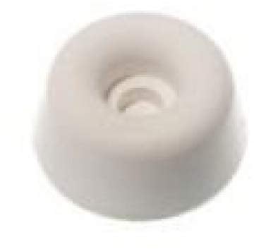 Toilet Seat WHITE Rubber Buffers 19mm (Pack Of 6)