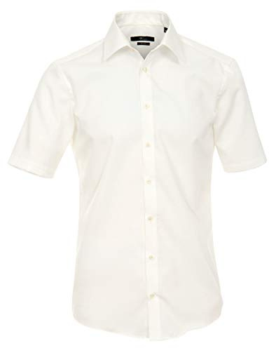 Venti Herren Kurzarm Uni Modern Fit Businesshemd