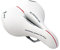 Selle Montegrappa FAHRRADSATTEL CITYSATTEL MTB Sattel Leder Damen Herren XC 2009 Vela in Weiss mit ELASTOMER Federung für Fahrrad CITYRÄDER MOUNTAINBIKES TREKKINGRÄDER - Made in Italy