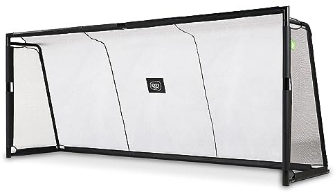 EXIT Forza Stahl-Fußballtor - Extra Großes Fußballtor für Kinder - Inklusive Solides Verankerungssystem - Für den Garten - Trainiere Deine Fußballfertigkeiten - 500x200cm - Schwarz