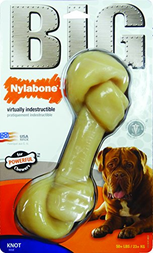 Nylabone Big Chew Monster Durable Toy Knot Bone for Large Breeds, Original