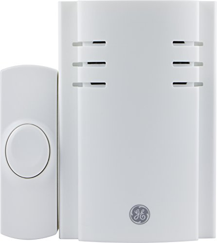 GE Wireless Plug-in Door Chime with One Push Button (2 Pack), 19298