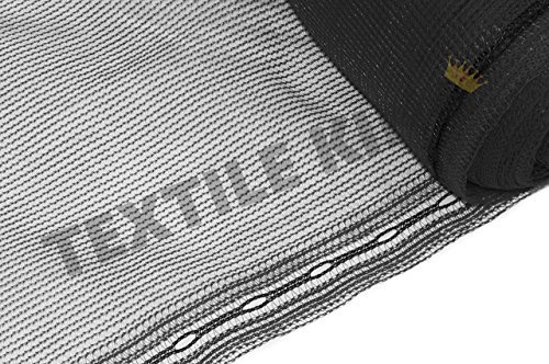 ZEBEL TX207 Scaffold Debris Garden Safety Net Fence Protection Netting, Black, 1 x 50 m