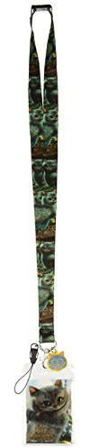 Disney Alice in Wonderland Cheshire Cat Lanyard with Soft Dangle & Card Holder