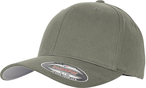 Flexfit Uni 6377-Flexfit Brushed Twill Cap, Pine, S/M