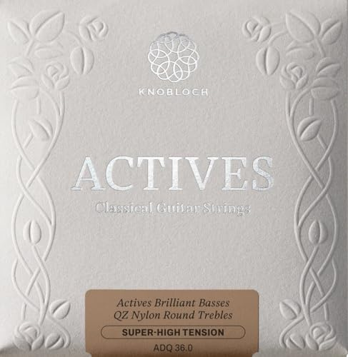 KNOBLOCH ACTIVES Cuerdas Guitarra Española, Claridad y Proyección | QZ Nylon, Bajos Brillantes con Agudos Redondos, Ataque Suave y Claridad Controlada, Set Completo de 6 Cuerdas