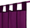 Megachest Durchsichtiger Voile-Vorhang mit Schlaufen, 142 x 206 cm, Aubergine