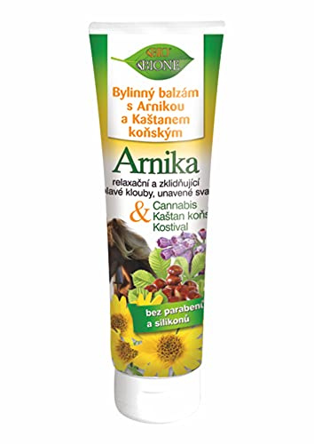 Bione 100% Bio Vegan Massage-Kräuterbalsam mit Cannabis & Arnika & Beinwell-Extrakte ohne Mineralöl, Silikone, Parabene - 300 ml