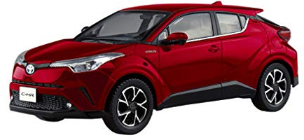 Aoshima 56370 06-D Toyota C-HR (Sensual Red Mica) 1/32 Scale Pre-Painted Snap-fit Kit