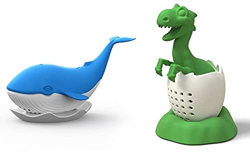 2 Stück Teesieb,Silikon Tee Infusers Tee-Sieb für losen Tee Süßes Teesieb Teeei Teefilter Wiederverwendbare Cartoon Tee-Ei für lose Teeblätter für Lose Tee Geeignet zum Einweichen von Tee