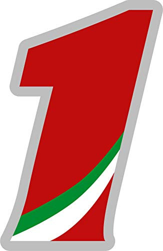 Sticker Aufkleber Nummer Rennen Italien Rally Motocross Höhe 10 cm