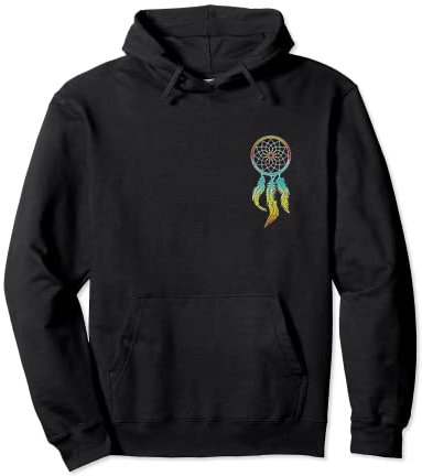 Traumfänger Federn Indianer Motiv Mandala dreamcatcher Pullover Hoodie