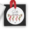 2024 Personalised Family Christmas Stocking Ornament with Gift Box – Customisable Names for Up to 6 Family Members – Festive Xmas Tree Bauble Keepsake – Ideal Family Gift