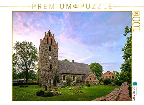 CALVENDO Puzzle Dorfkirche Börnicke | 1000 Teile Lege-Größe 64 x 48 cm Foto-Puzzle für glückliche Stunden