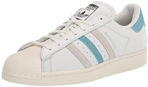 adidas Originals Herren Superstar Discontinued Sneaker, Cremeweiß/Preloved Blue/Grey One, 43 EU