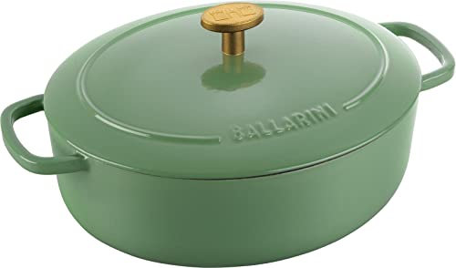 BALLARINI Bellamonte Cocotte ovale en fonte émaillée Vert 23 cm 2,2 l