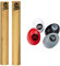 Latin Percussion LP860600 Aspire Claves & Meinl ESSET Egg-Shaker Assortment Four Sounds, 4 Pieces