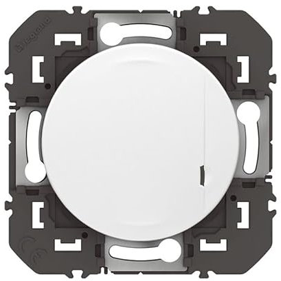 Interrupteur filaire connecté Legrand - Dooxie with Netatmo - Blanc - Sans neutre - Sans plaque