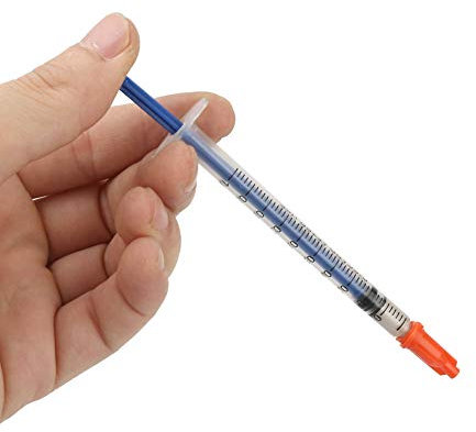 Conductive Silver Paste Syringe, Wire Adhesive, Electrically Conductive Adhesive, Quick Drying Silver Grease for Keyboard Circuit Board Repair (0.4 ml)