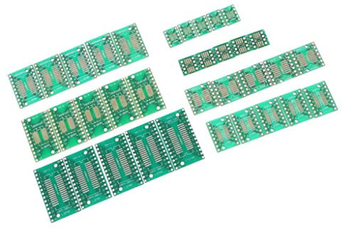 Luzhengyang 35Pcs Board Adapter SOP TSSOP (8 10 14 16 20 24 28) SMT Konverter Stiftplatte