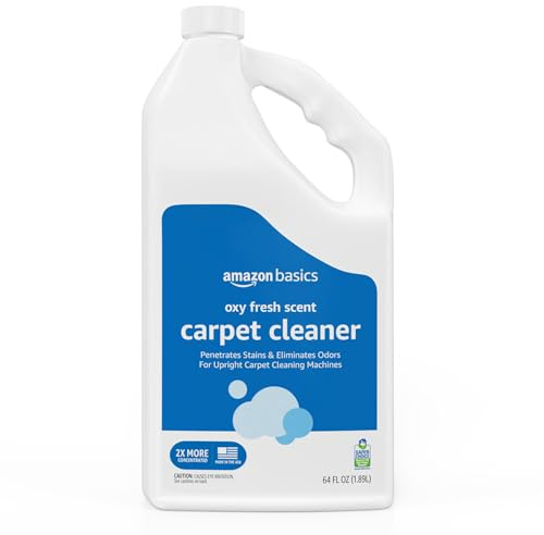 Amazon Basics Carpet Cleaner, Carpet Stain Remover, Fresh Scent, 64 fl oz, Packaging May Vary