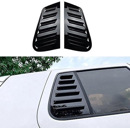 Seite Fenster Spoiler Splitter Abdeckung Trim Jalousie Hinten Dreieck Fenster Schatten Auto Fenster Sonnenschirm Für V-W Golf 4 MK4 1997-2006,A Gloss Black