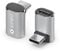 Sonero USB-C Stecker auf 90° Winkel USB-C Buchse (1er), Adapter, USB-C Adapter, 40Gbps, 240W, 8K60Hz, Aluminium Gehäuse, Silber