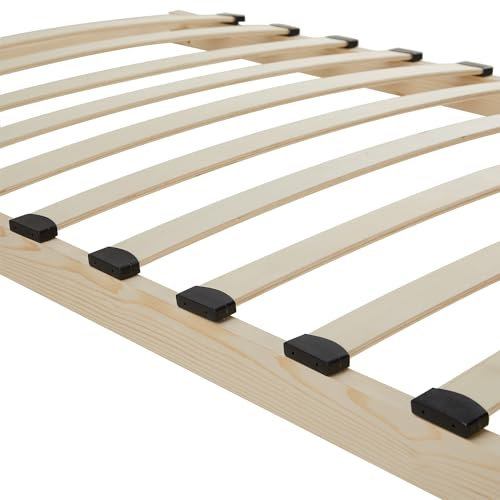 Homestyle4u 2587, Lattenrost 90x200 cm Holz Rahmenrost Lattenrahmen Kiefer 13 stabile Federleisten für alle Matratzen