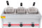 PixCy Friteuse Gaz Professionnelle, Puissance Feu Réglable, Friteuse à Gaz Commerciale en Acier Inoxydable 30L