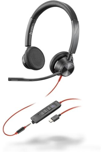 Poly Headset Blackwire C3325-M Stereo USB-C/A & 3,5 mm Teams