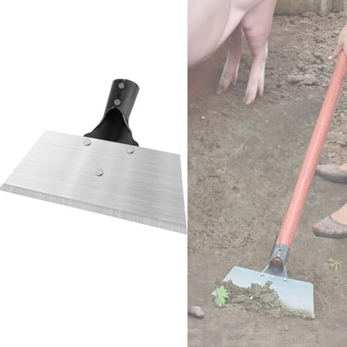 Pala de Limpieza de Jardín Herramienta de Deshierbe de Acero Al Carbono Pala de JardíN Multifuncional Pala Plana de Acero Multifuncional Pala Piatta in Acciaio per Prati, Giardini,Parchi, Fattorie