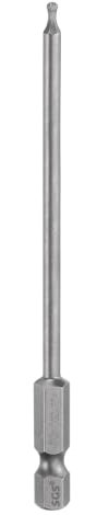 sourcing map Ball End Hex Screwdriver Bit 2mm (H2.0) Tip 1/4 Hex Shank 100mm (4) Long Magnetic Ball Head Bits Industrial Grade S2 Steel Metric Screw Driver Bit