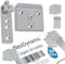 NeoDynamic - Herrajes colgar muebles cocina | Herraje cabecero | Anclaje mueble pared | Colgar muebles pared (20 unidades)