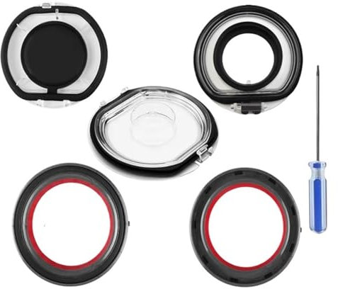 Rynplex For Dyson, V7 V8 V11 V10 V15 V6/DC Series Robotic Vacuum Cleaner Bottom Bin Lid Cordless Vacuum Bin Base Cover Sealing Ring Cap Dust Bin Box(V6 DC)