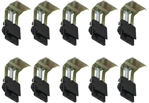 10 clips de fregadero de montaje inferior, soportes de sujeción para fregadero de cocina, soportes de montaje en arco para instalación y reparación de accesorios en baños