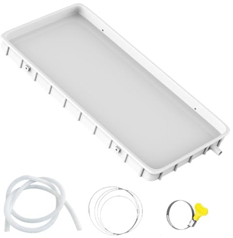 Bandeja de Drenaje de Aire Acondicionado Bandejas Plastico de Bandeja de Agua y Duradera Uso en Interiores y Exteriores(92x45cm/36x17in)