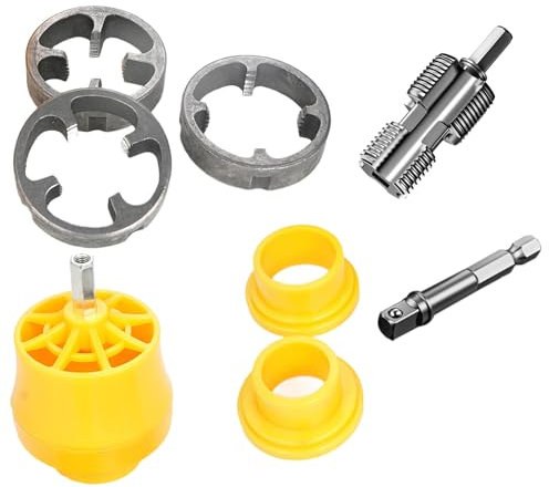 Double tête pour tuyau d'eau - Trou intérieur - Outil de filetage - Vannes - Connecteur de robinet