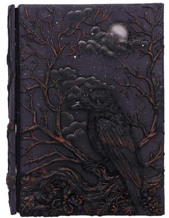 Nemesis Now Raven's Grimoire Journal | Embossed Cover Design, Wood-Free Paper, Hardback Journal, Gift-Ready Packaging