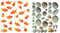1art1 Fische Goldfische, Kieselsteine Und Muscheln Wand-Tattoo | Deko Wandaufkleber für Wohnzimmer Kinderzimmer Küche Bad Flur | Wandsticker für Tür Wand Möbel/Schrank 120x60 cm