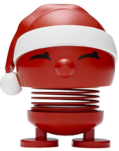 Hoptimist - Skandinavisches Design - Weihnachtsfigur - Small Santa Bimble - Höhe: 8 cm - Rot - Geschenkidee