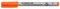 STAEDTLER Folienstift non-permanent Lumocolor, orange, wasserlöslich, Made in Germany, lange Lebensdauer, F-Spitze mit Linienbreite ca. 0,6 mm, 10 orange Universalstifte im Kartonetui, 316-4