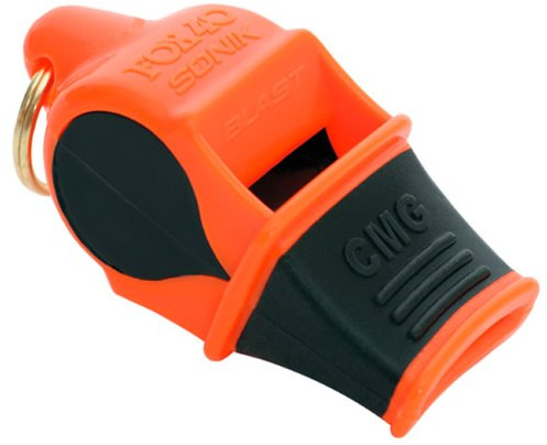 Sonik Blast CMG orange schwarz Pfeife FOX40 Fox 40 Schiedsrichter Fußball