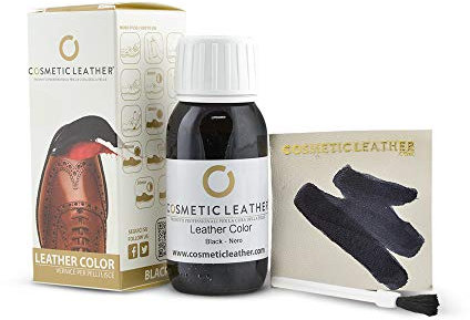Tintura liquida per Scarpe in pelle, Vernice per Accessori in Pelle 50 ml 3 COLORI DISPONIBILI NERO, BLU e MARRONE SCURO