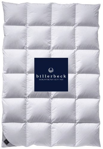 billerbeck Daunendecke | Nena | 135 x 200 cm | 100 % Daunen | Optimale Wärme- und Feuchtigkeitsregulierung | Allergiker geeignet | Wärmestufe warm +++