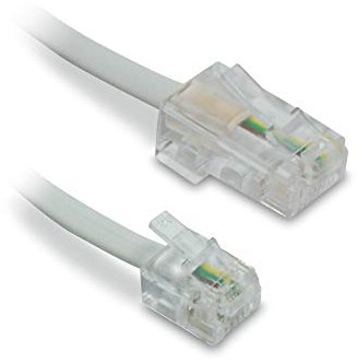 Metronic - Cavo RJ45/RJ11, lunghezza: 1,80 m, colore: Bianco