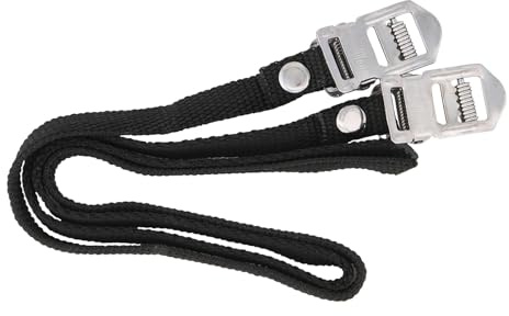 CONTEC Pedalriemen Nylon Strap, Nylon, Paar, schwarz