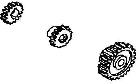 Complete Gear Set for Pasta Machine for K582